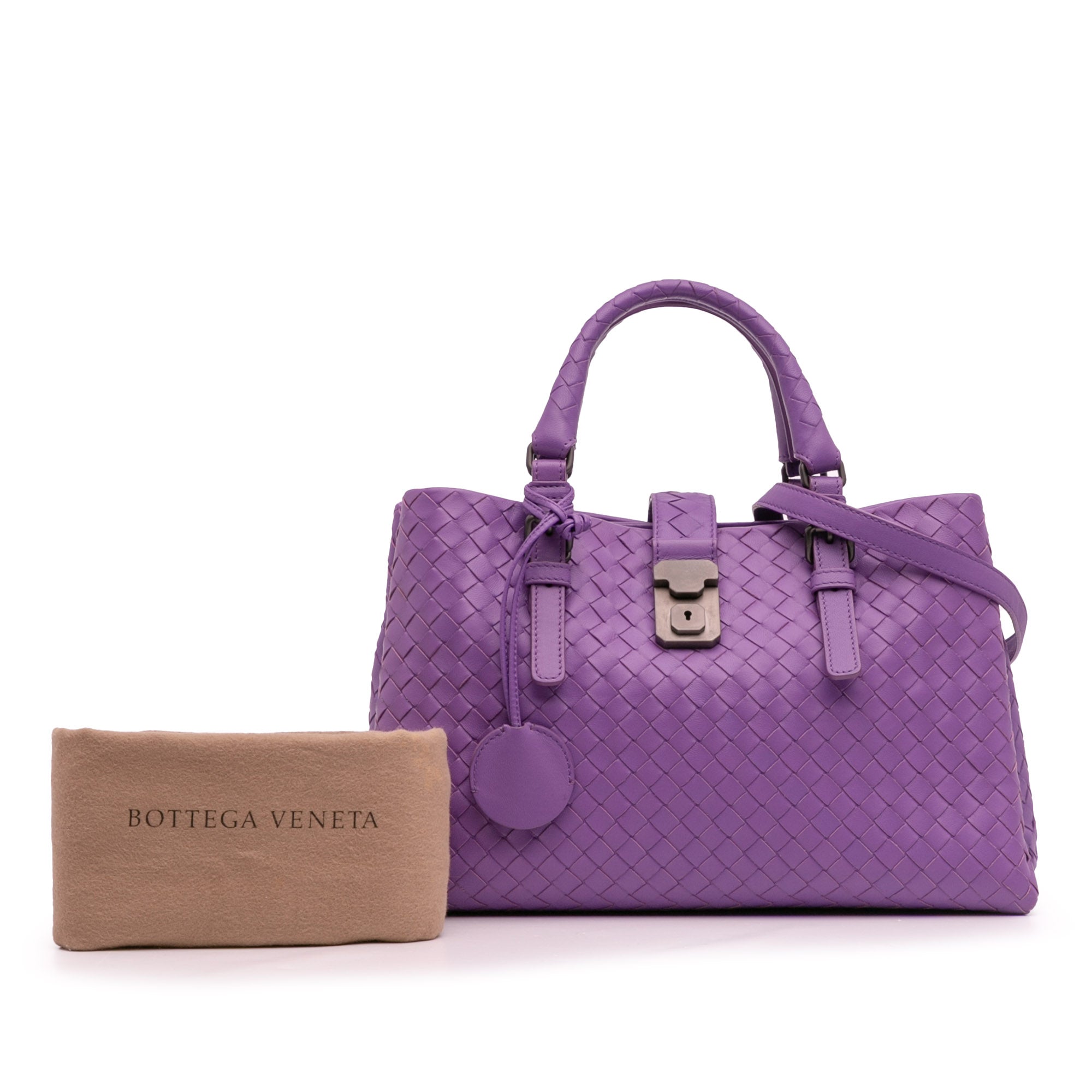 Small Nappa Intrecciato Roma Satchel