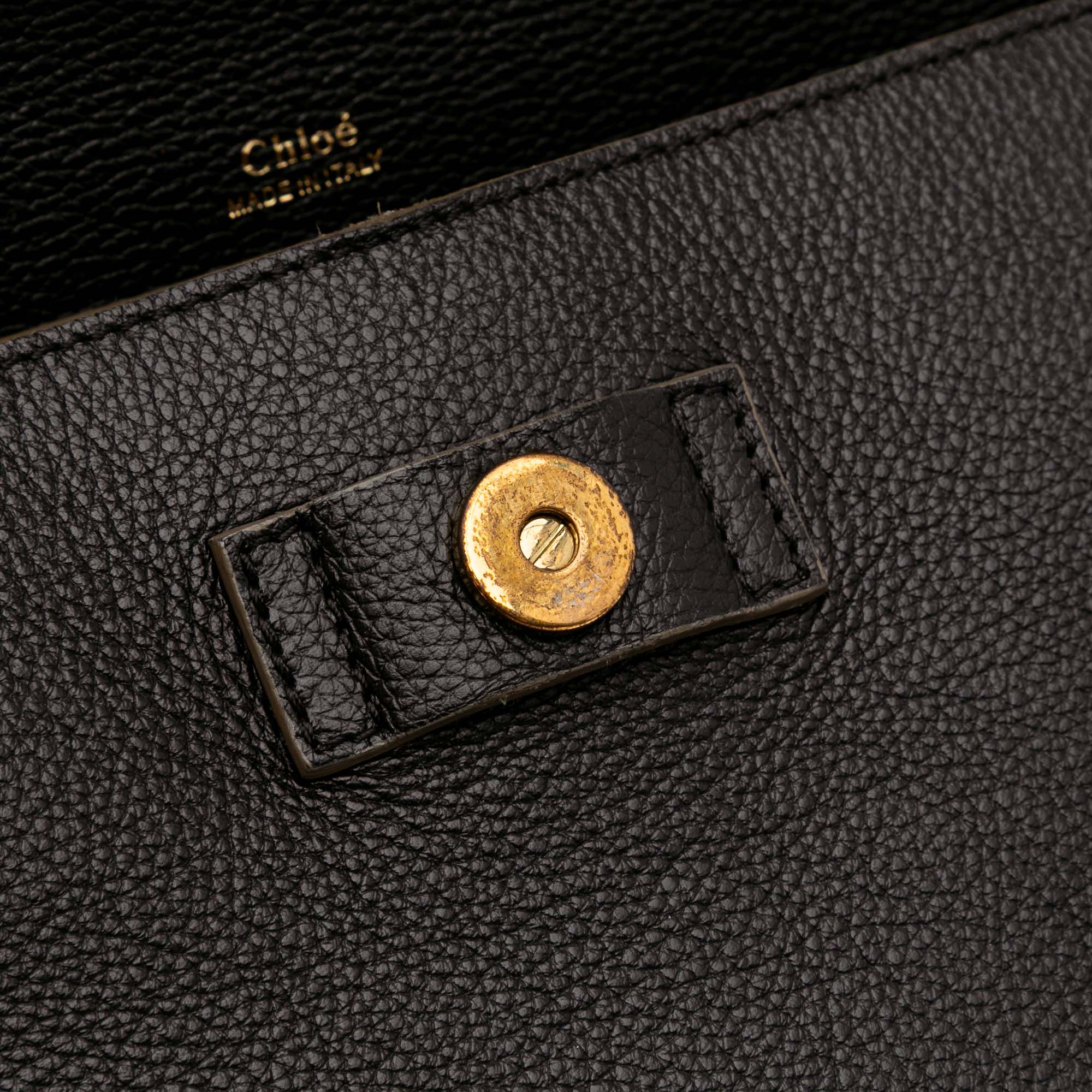 Medium Tricolor Leather Clare Shoulder Bag
