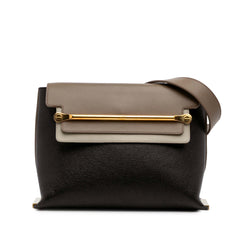 Medium Tricolor Leather Clare Shoulder Bag