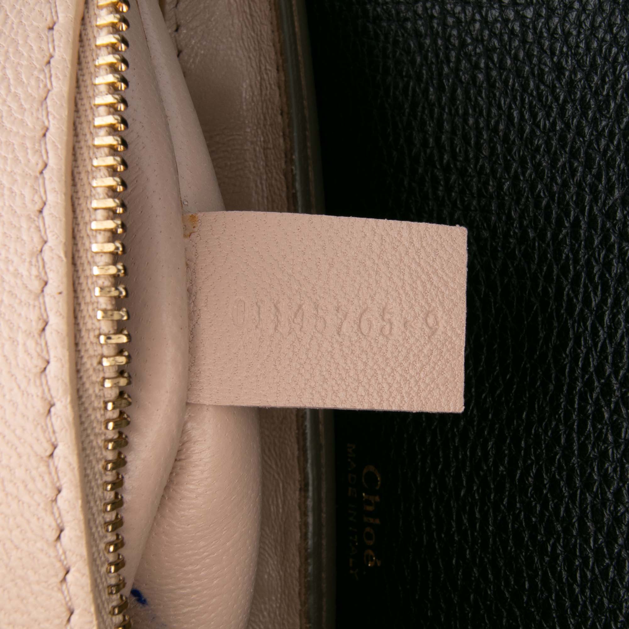 Medium Tricolor Leather Clare Shoulder Bag