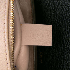 Medium Tricolor Leather Clare Shoulder Bag