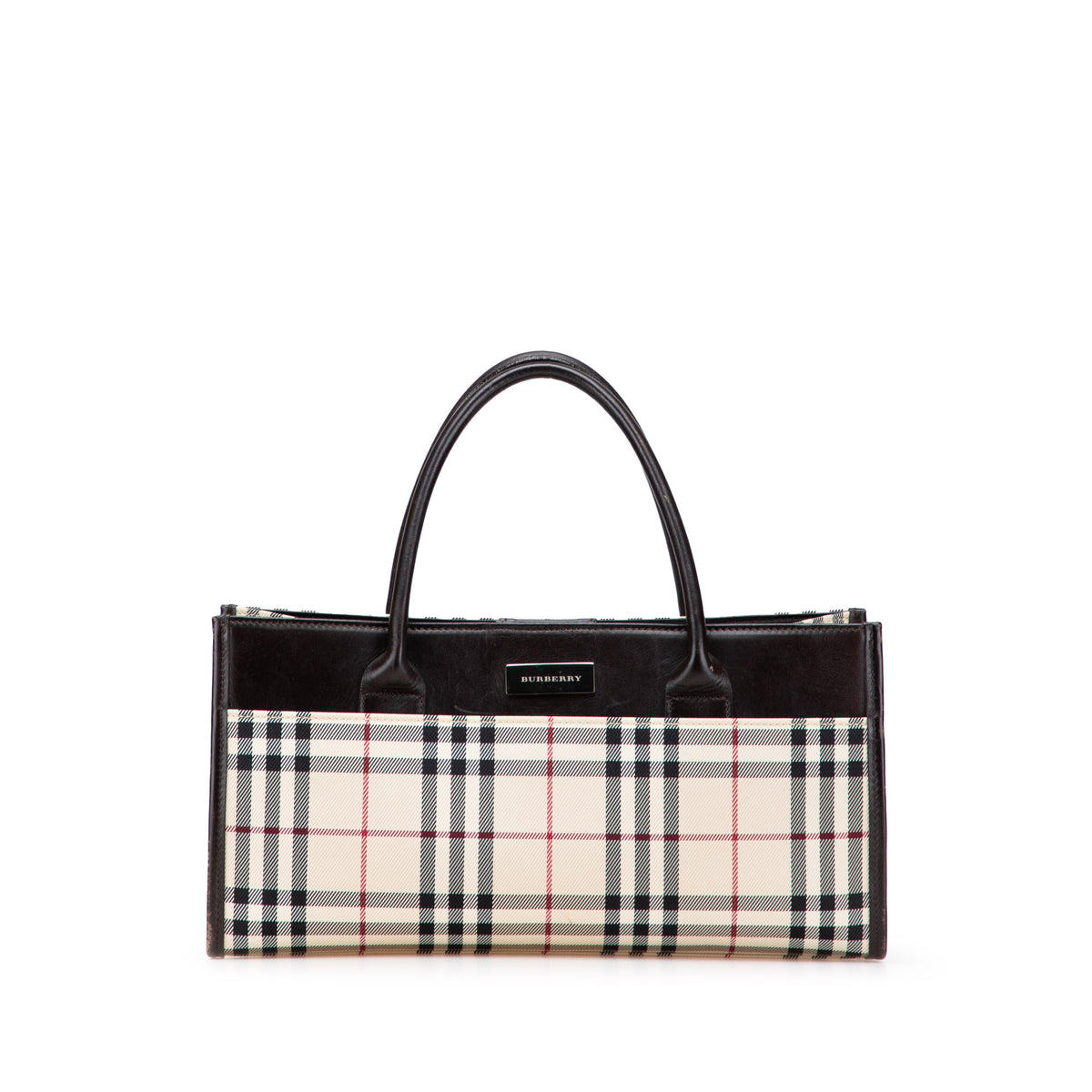 House Check Canvas Handbag