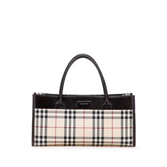 House Check Canvas Handbag