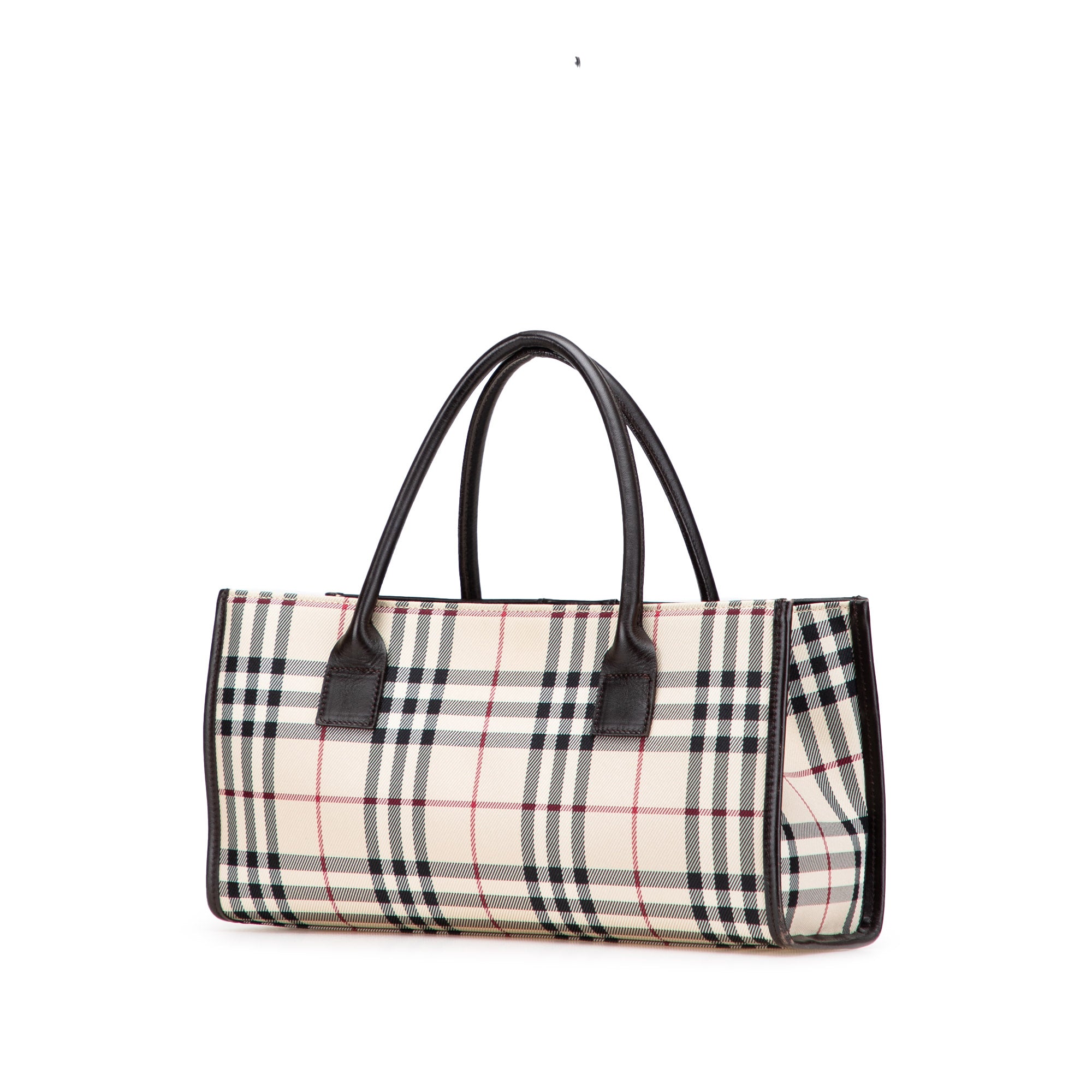 House Check Canvas Handbag