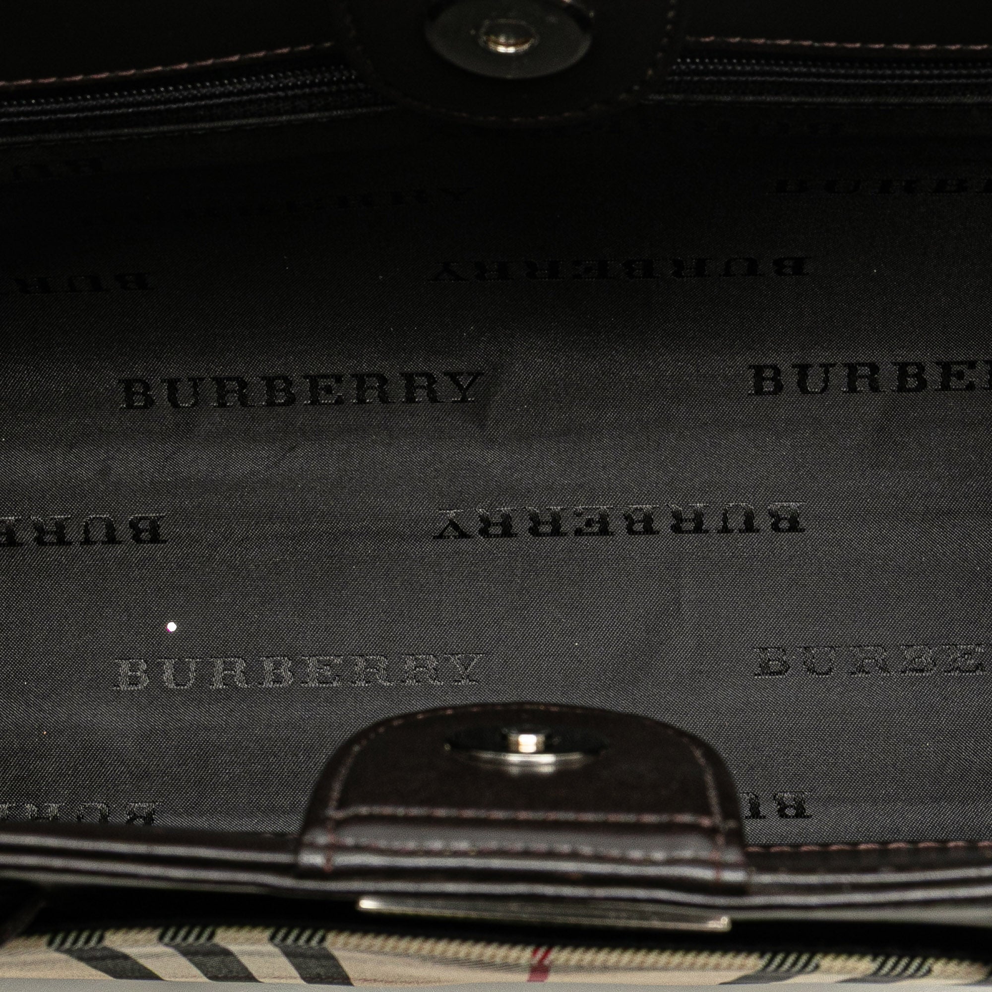 House Check Canvas Handbag