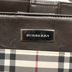 House Check Canvas Handbag