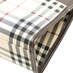 House Check Canvas Handbag