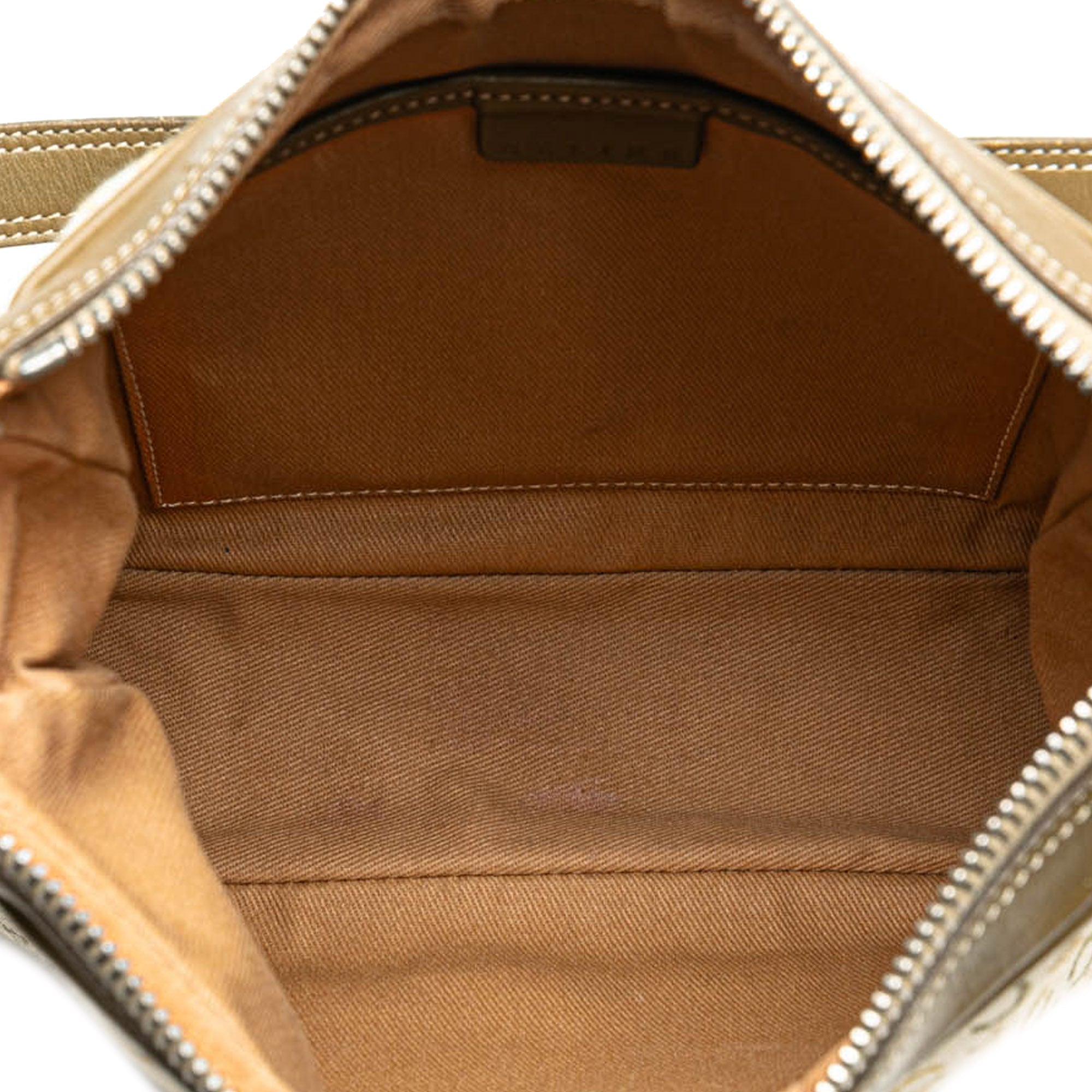 C Macadam Canvas Shoulder Bag