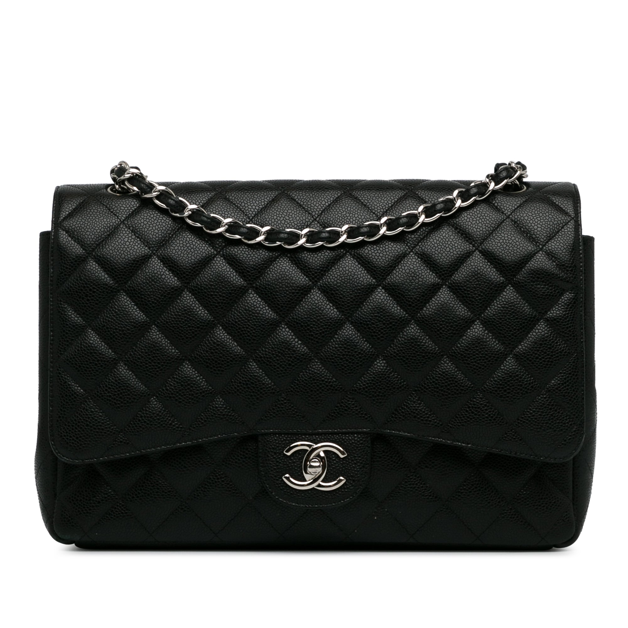 Maxi Classic Caviar Double Flap_0