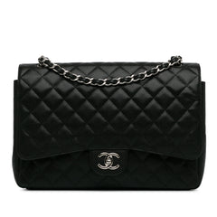 Maxi Classic Caviar Double Flap