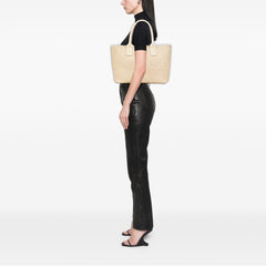 Small Lambskin Intreccio Cabat Tote