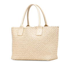 Small Lambskin Intreccio Cabat Tote