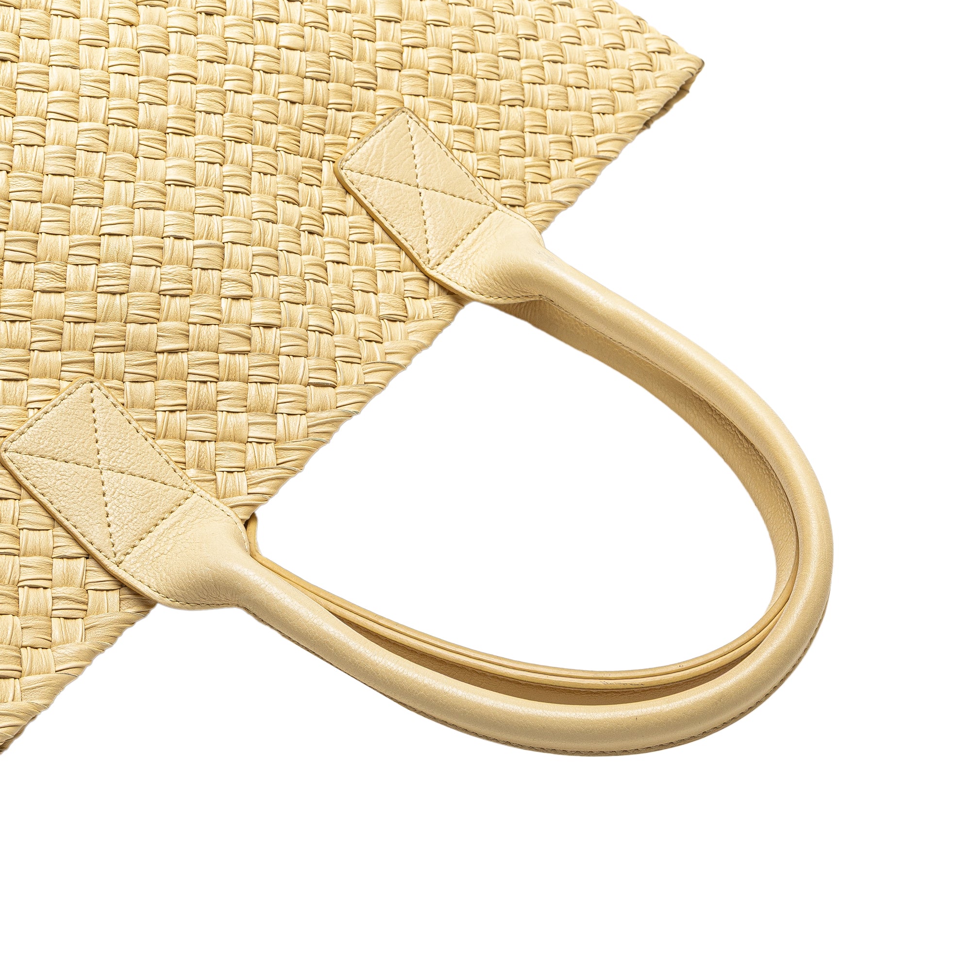 Small Lambskin Intreccio Cabat Tote