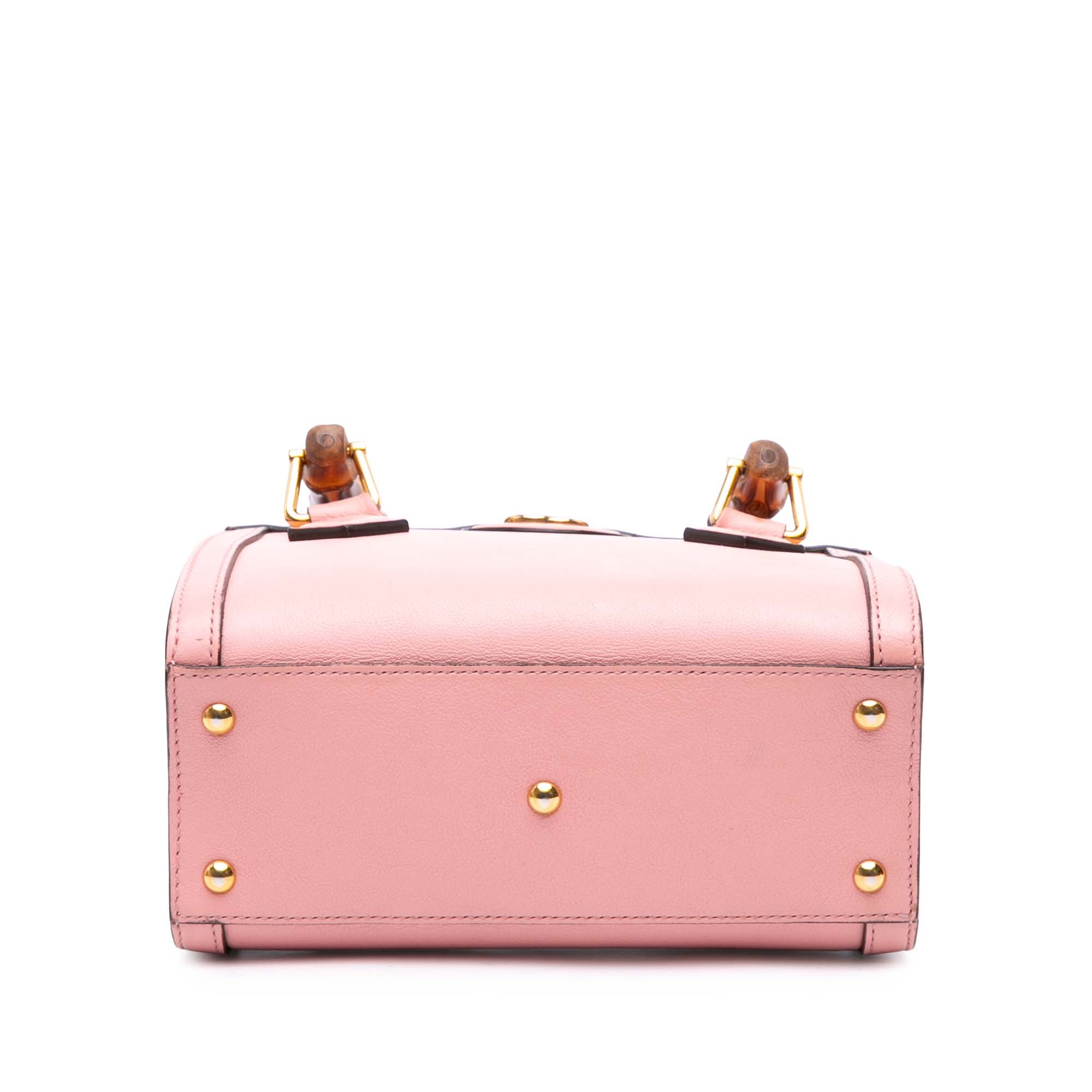 Mini Calfskin Bamboo Diana Satchel