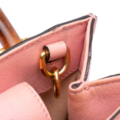 Mini Calfskin Bamboo Diana Satchel