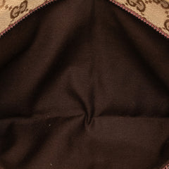 GG Canvas Web Double Pocket Belt Bag