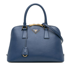 Medium Saffiano Lux Promenade Satchel