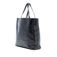 Leather Reversible North South Shopper Tote
