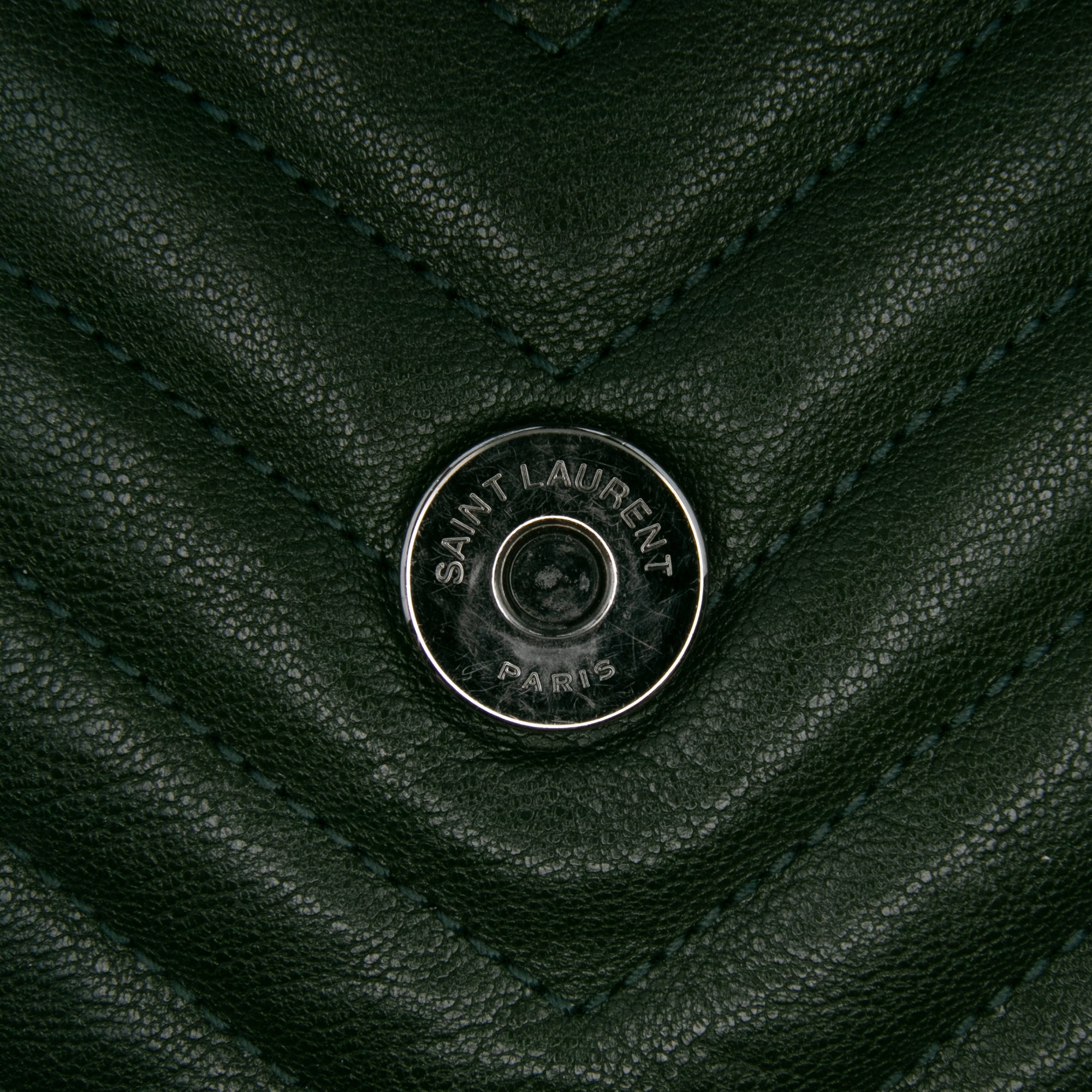 Medium Monogram Chevron Quilted Lambskin College Satchel