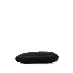Leather Trimmed Nylon Laptop Bag