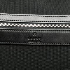 Leather Trimmed Nylon Laptop Bag