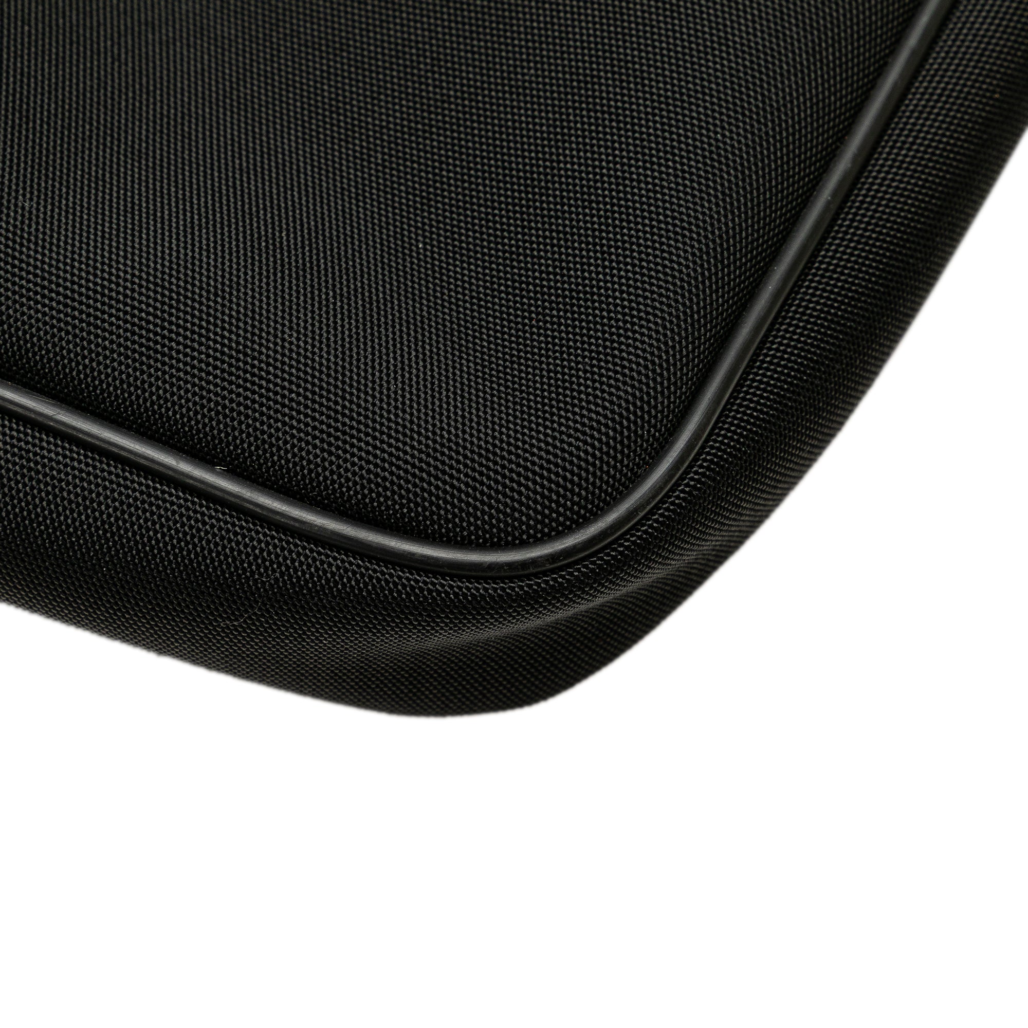 Leather Trimmed Nylon Laptop Bag