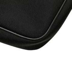 Leather Trimmed Nylon Laptop Bag