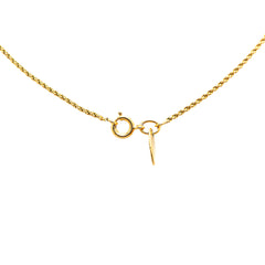 Gold Plated Rhinestone Pendant Necklace