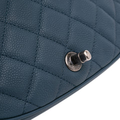 Small Quilted Caviar Casual Pocket Flap