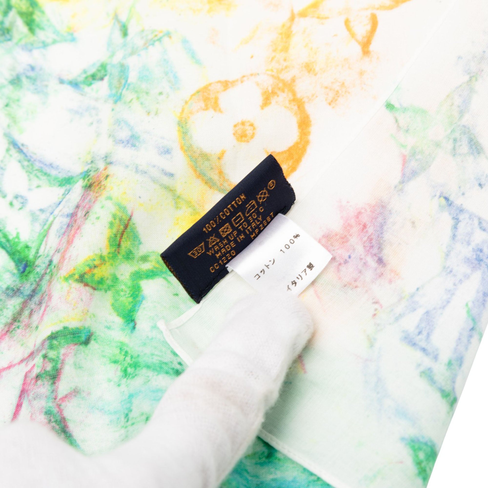 Virgil Abloh Monogram Watercolor Bandana and Mask Set