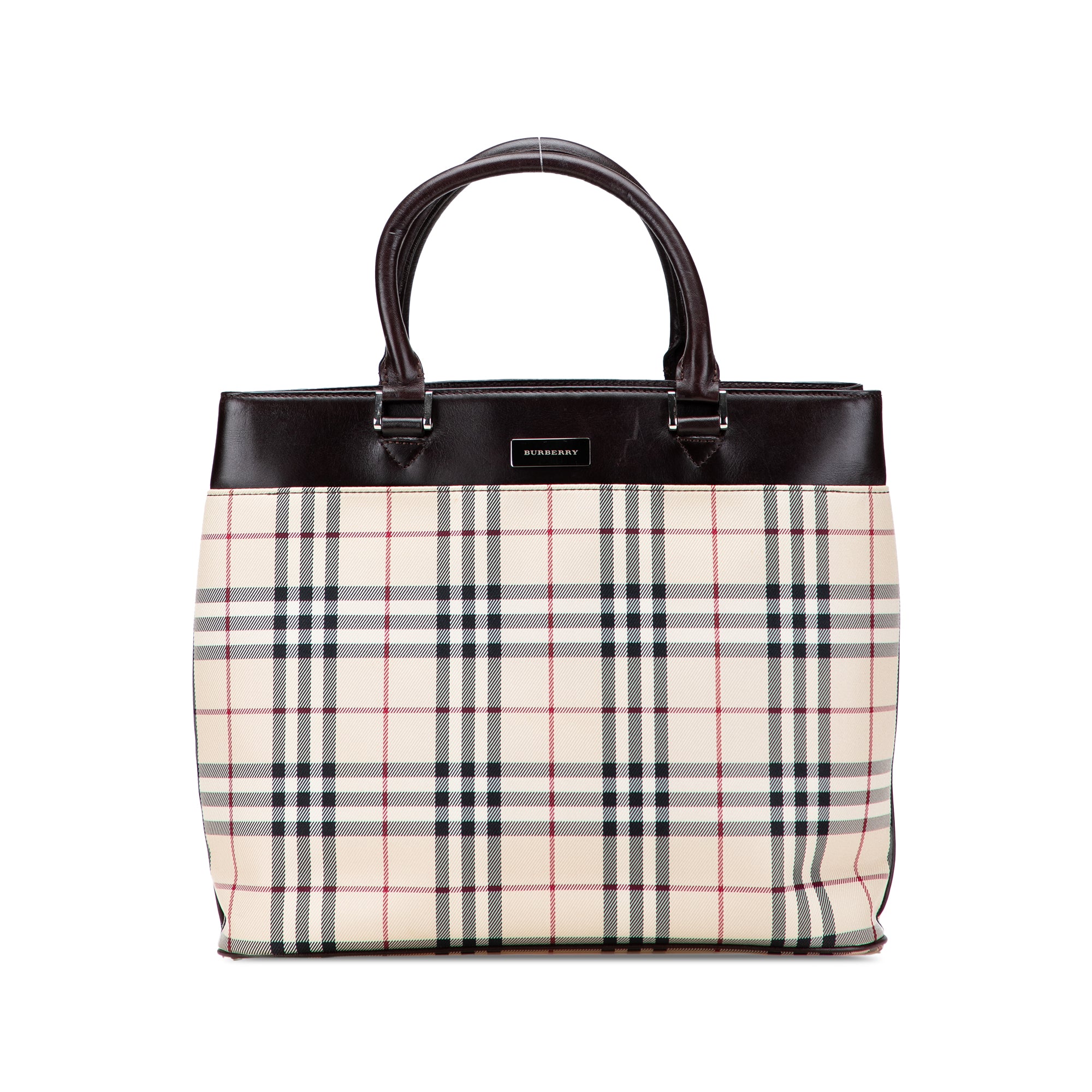 House Check Canvas Tote