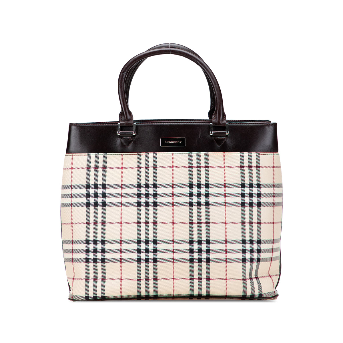 House Check Canvas Tote