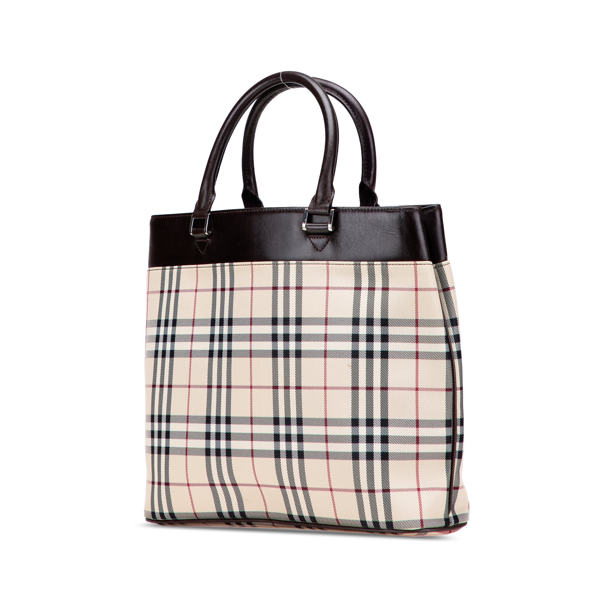 House Check Canvas Tote