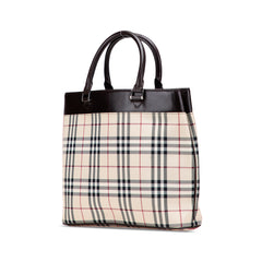 House Check Canvas Tote