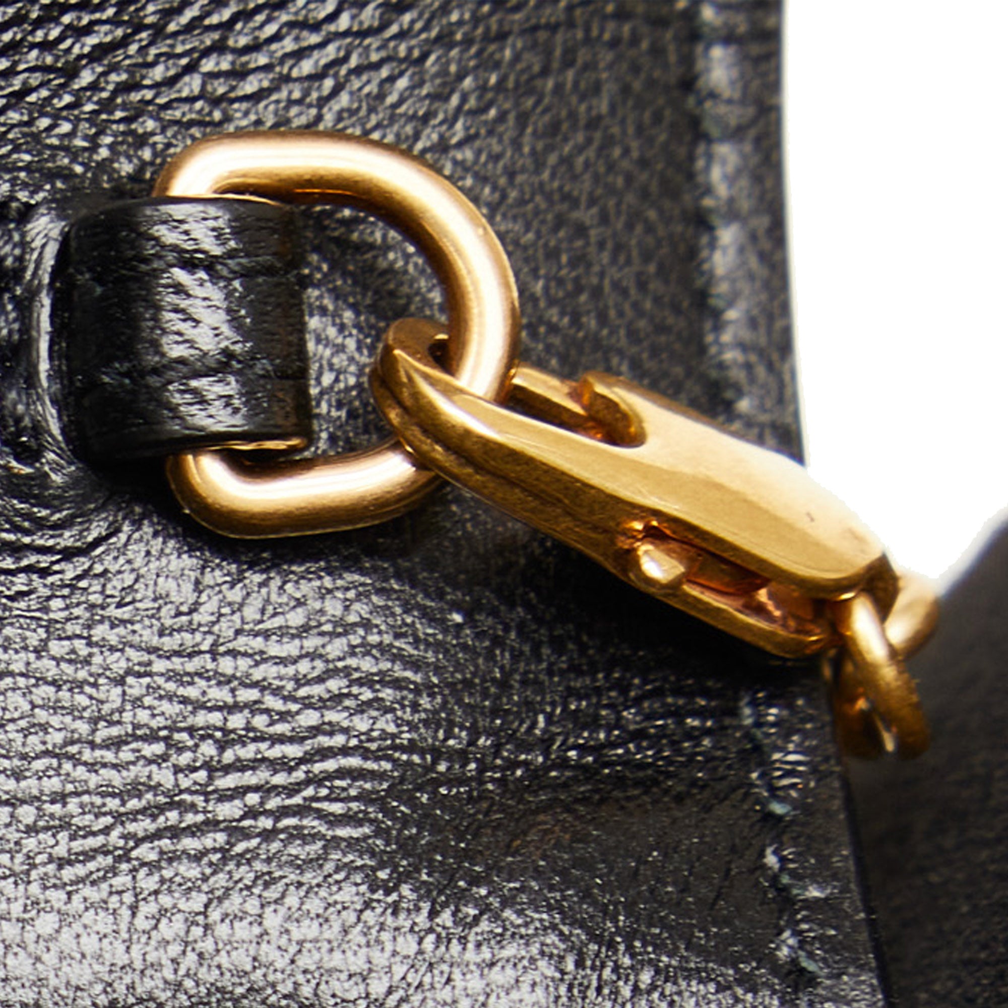 Croc Embossed Leather Wallet On Chain_7