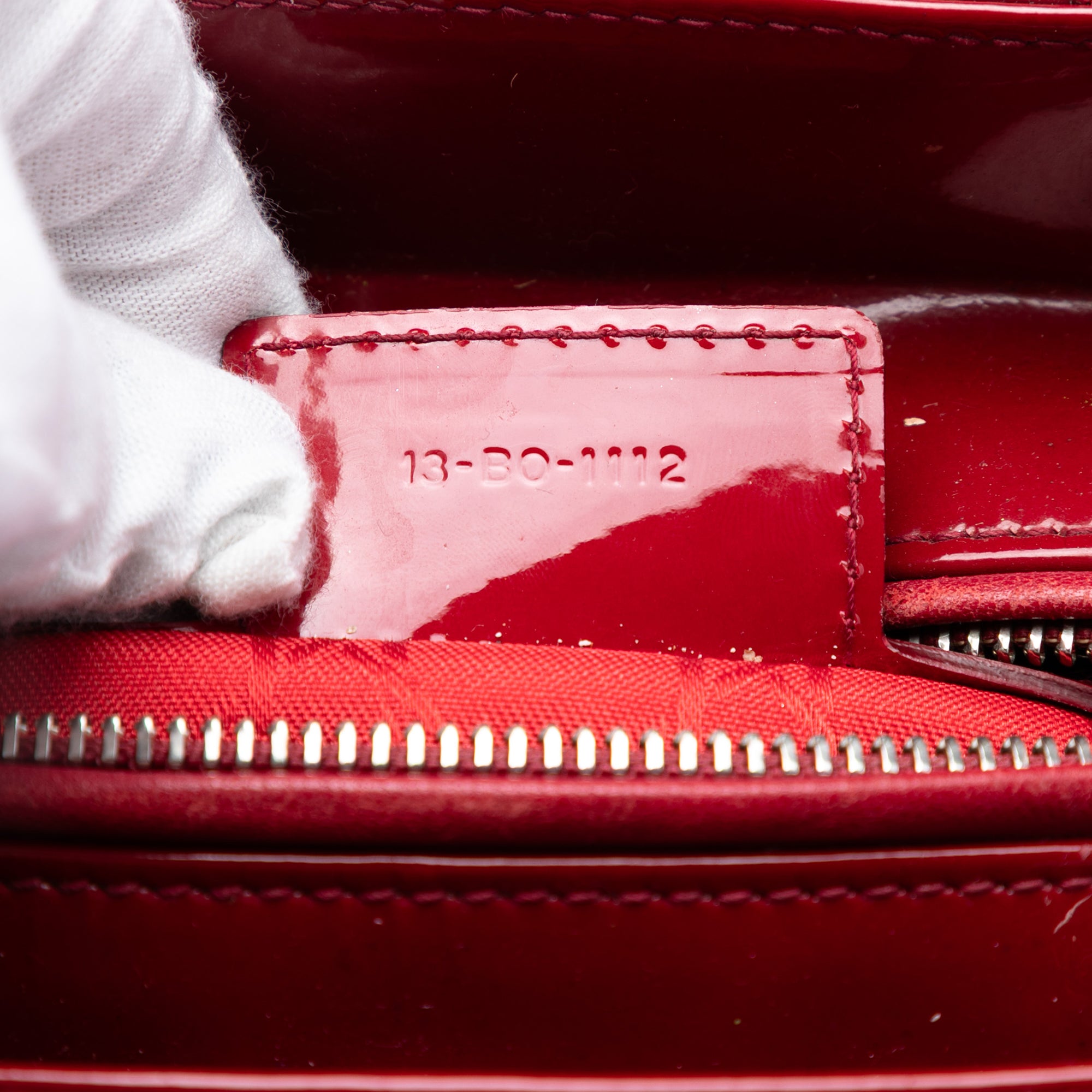 Medium Patent Cannage Lady Dior