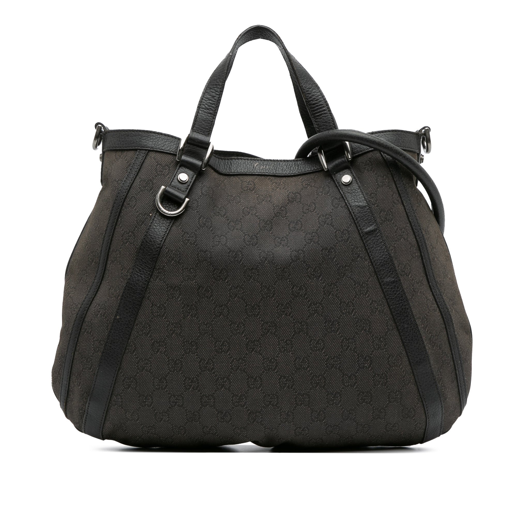 GG Denim Abbey D Ring Satchel
