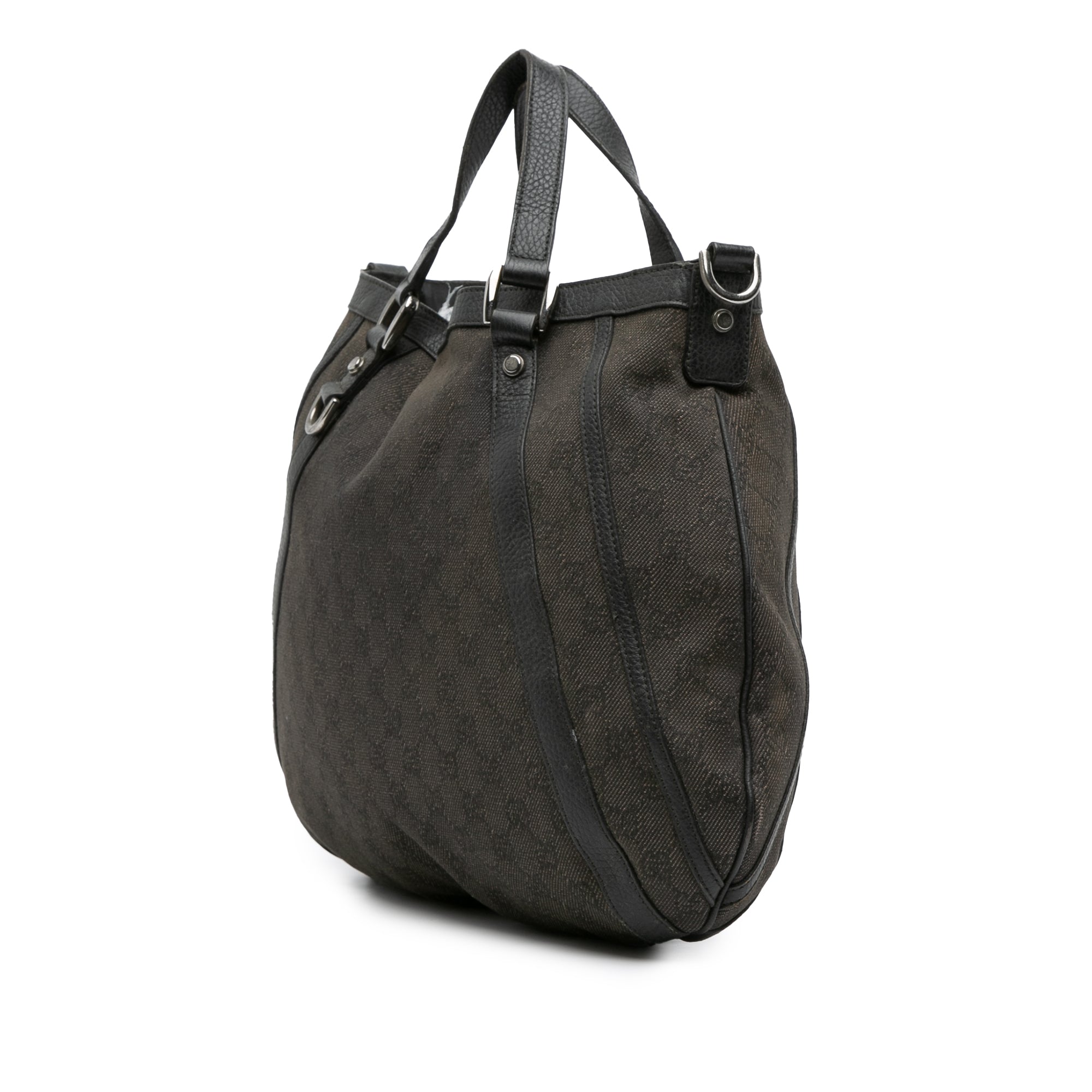 GG Denim Abbey D Ring Satchel