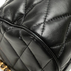 Small Quilted Lambskin Sade Tube Bag