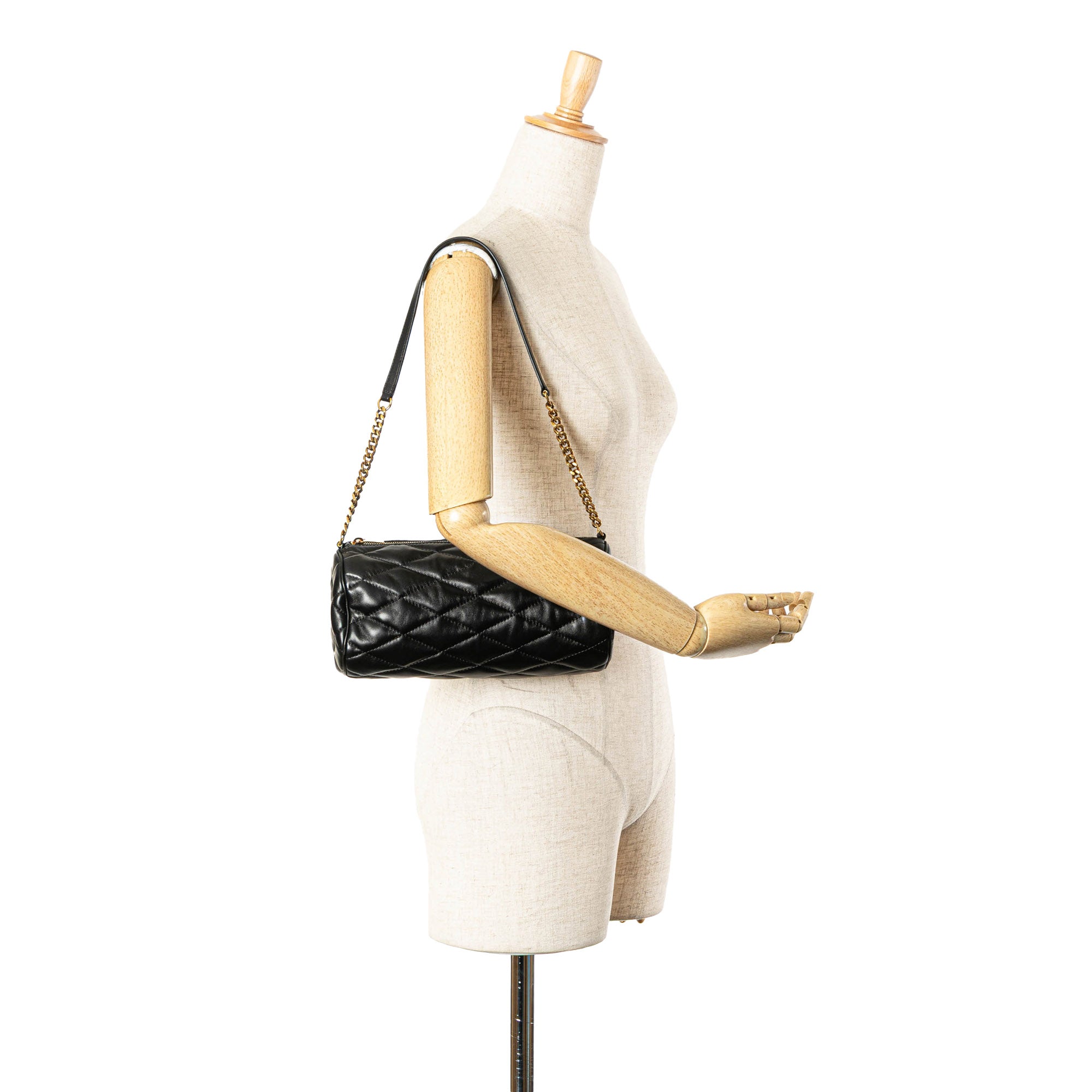 Small Quilted Lambskin Sade Tube Bag