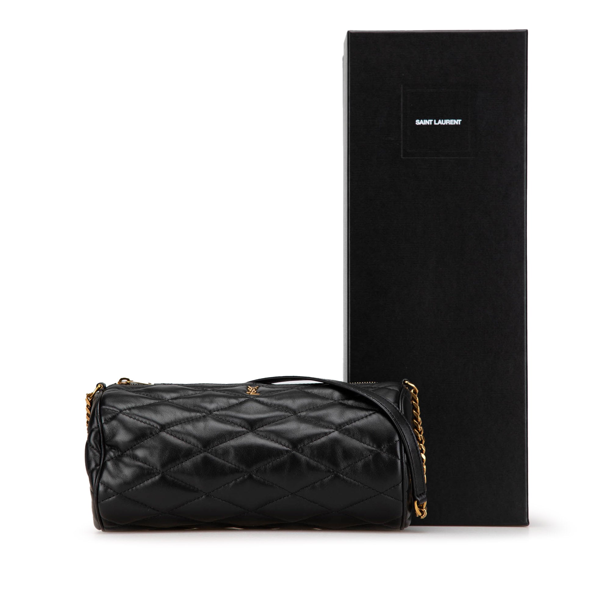 Small Quilted Lambskin Sade Tube Bag