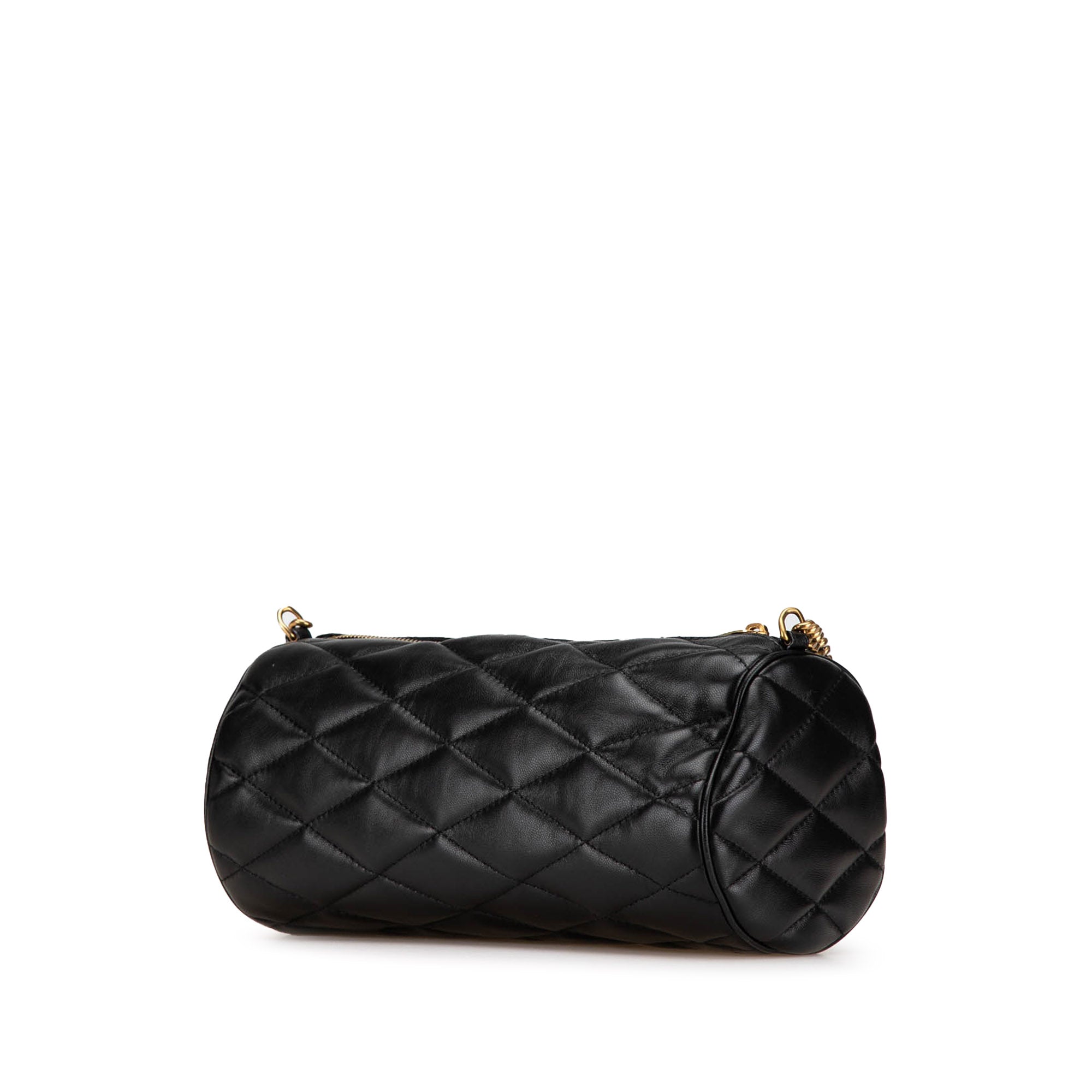 Small Quilted Lambskin Sade Tube Bag