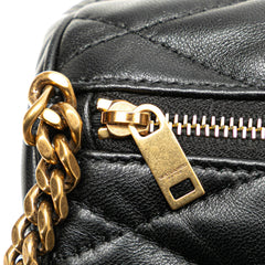 Small Quilted Lambskin Sade Tube Bag