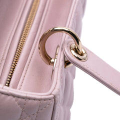 Medium Pearlescent Lambskin Cannage Lady Dior
