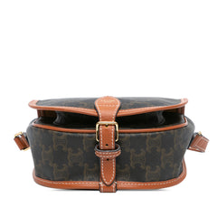 Medium Triomphe Coated Canvas Folco Crossbody