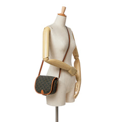 Medium Triomphe Coated Canvas Folco Crossbody