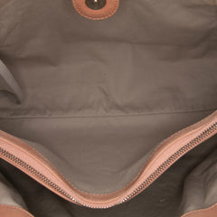Large Quilted Iridescent Calfskin Sea Hit Tote