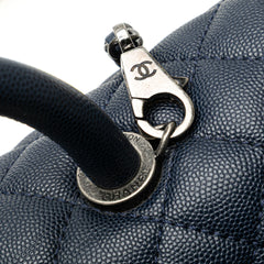 Large Caviar Coco Top Handle Bag