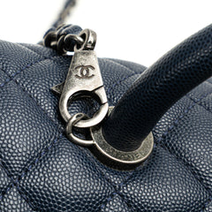 Large Caviar Coco Top Handle Bag