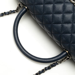 Large Caviar Coco Top Handle Bag